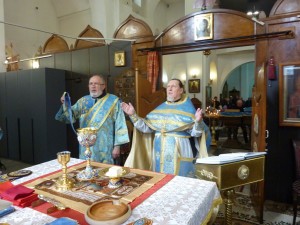 В Богоявленском мужском монастыре города Челябинска совершили Божественную Литургию., 