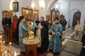В Богоявленском епархиальном мужском монастыре совершили всенощное бдение  с литией., 