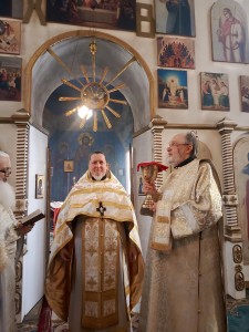 На Вселенскую родительскую (мясопустную) субботу Игумен Нестор(Болков) возглавил Божественную Литургию в Храме Святого Пророка Илии с. Клеопино Каслинского района., 