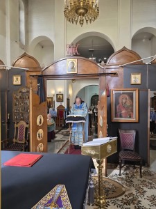 В праздник Благовещения Пресвятой Богородицы Игумен Нестор совершил Литургию в Богоявленском мужском монастыре Челябинска., 