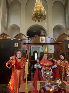 В Неделю о расслабленном Игумен Нестор (Болков)совершил Литургию в Богоявленском мужском монастыре Челябинска., 