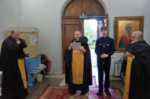В Богоявленском  мужском монастыре  Челябинска совершили всенощное бдение с литией., 