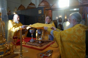 В день празднования Собора Московских святителей Игумен Нестор возглавил Божественную Литургию в Богоявленском мужском монастыре., 