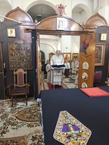 Игумен Нестор (Болков) возглавил Литургию в Богоявленском мужском монастыре Челябинска., 