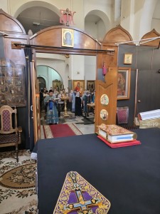 В праздник Благовещения Пресвятой Богородицы Игумен Нестор совершил Литургию в Богоявленском мужском монастыре Челябинска., 