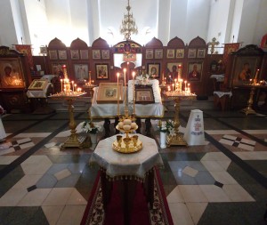 В канун Недели 7-й по Пасхе, Игумен Нестор (Болков) возглавил всенощное бдение в Богоявленском мужском монастыре Челябинска., 