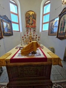 В праздник Рождества Иоанна Крестителя Игумен Нестор возглавил Литургию в Богоявленском мужском монастыре Челябинска., 