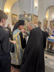 Игумен Нестор (Болков) возглавил всенощное бдение с литией в Богоявленском мужском монастыре., 