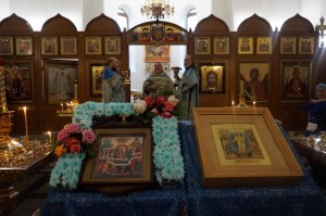 В Богоявленском епархиальном мужском монастыре города Челябинска совершили Божественную Литургию., 