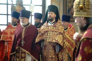 Настоятель Богоявленского мужского монастыря Челябинска Игумен Нестор (Болков) принял участие  в Божественной Литургии в храме Вознесения Господня города Касли., 