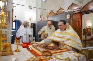 В Богоявленском мужском монастыре города Челябинска совершили Божественную Литургию., 