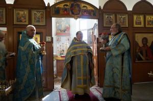 В праздник Покрова в Богоявленском мужском монастыре совершили Божественную Литургию., 