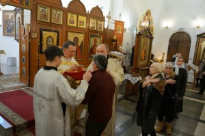 В Богоявленском  мужском монастыре  Игумен Нестор (Болков ) возглавил Божественную Литургию в Богоявленском мужском монастыре города Челябинска., 