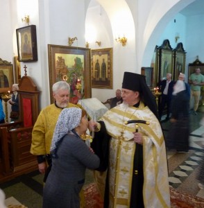 В канун 12-ой Недели по Пятидесятнице Игумен Нестор (Болков) возглавил всенощное бдение с литией в Богоявленском мужском монастыре Челябинска., 