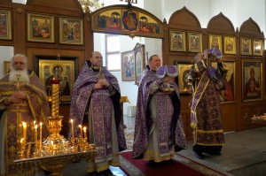 В Богоявленском мужском монастыре Челябинска совершили Божественную Литургию., 