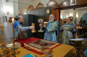 В праздник Покрова в Богоявленском мужском монастыре совершили Божественную Литургию., 