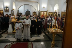 В Богоявленском мужском монастыре  совершили   Божественную Литургию  в  день двунадесятого праздника  Крещение Господа Бога и Спаса нашего Иисуса Христа. , 