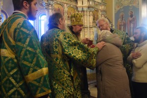 Игумен Нестор (Болков ) принял участие в Божественной Литургии в Свято-Симеоновском кафедральном соборе., 