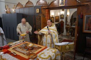 В Богоявленском мужском монастыре города Челябинска совершили Божественную Литургию., 