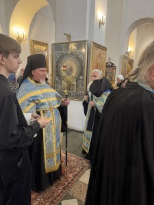 Игумен Нестор (Болков) возглавил всенощное бдение с литией в Богоявленском мужском монастыре., 