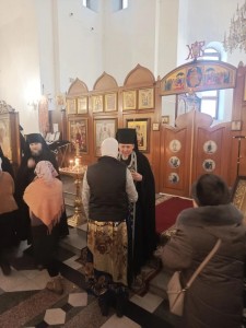 В Богоявленском мужском монастыре города Челябинска совершили вечерню с чином прощения., 