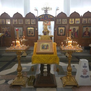 В канун 4-й Недели по Пятидесятнице Игумен Нестор возглавил всенощное бдение с литией в Богоявленском мужском монастыре Челябинска., 